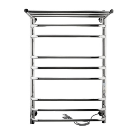 Electric towel Indigo Brace Lux, 700x400 mm, timer, hidden installation, chrome-1