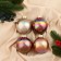 Set of balls plastic D-8 cm, 4 pcs "Madison" shine mix