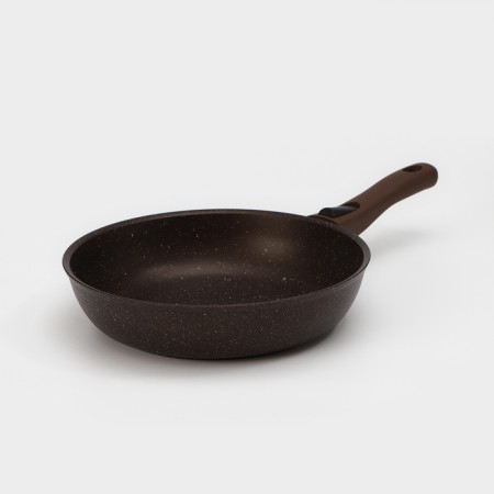 Pan, d = 26 cm, removable handle, glass cover, anti -stick coating, color coffee marble-2