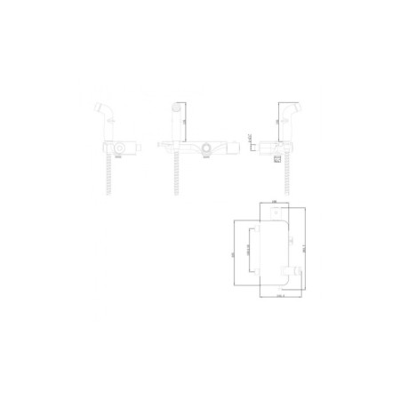 LEMARK SOLO LM7169CW bideter, single -leaf, without spout, watering can, thermostat, white-1