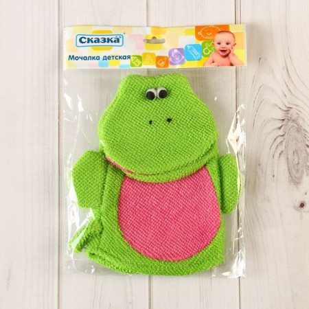 Washcloth-rukavichka, color mix-3