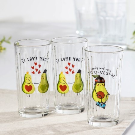 A set of glasses "Avocado", 230 ml, 3 pcs, Mix drawing-8