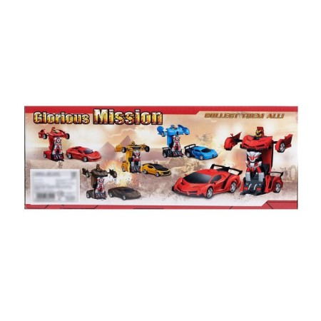 Robot radio -controlled Lambo, transforms from the remote control, scale 1:18, red color-8