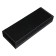 Ball Gift Handle in Callegrata "VIP" artificial leather case, rotary, black case with silver inserts