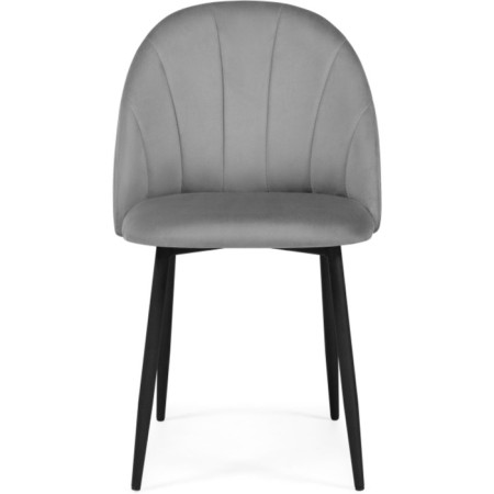 STULL OF A MARAL CARKASAS Logan Metal/velor, black/dark gray 48x52x82 cm-1