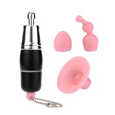 Vibrator-siders, 3 interchangeable nozzles, 1 mode, black