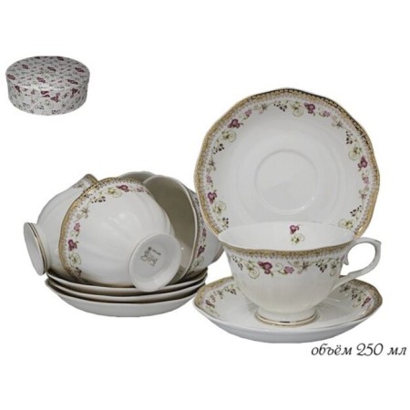 Tea set of Lenardi "Iris", 12 items