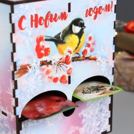 New Year's tea house "Happy New Year" 20x15x8.5 cm-4