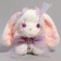 Soft toy "Bunny" with a purple bow, 20 cm
