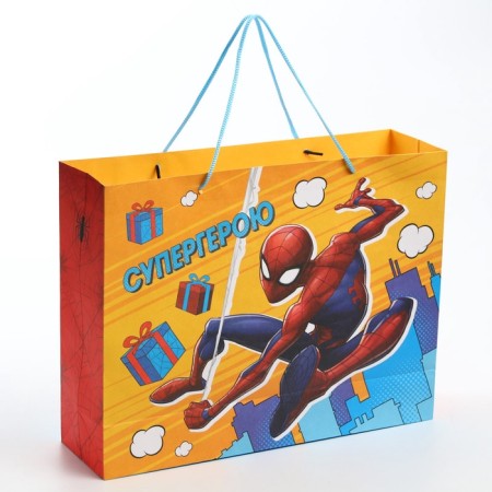 Package Gift craft "Superhero" 40x31x11.5 cm, Spider-Man-2