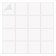 Blue -sided adhesive pads 48 pieces of Brauberg 25 x 25 x 2 mm, foamed base