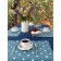 Kit kitchen tablecloth, Blue Polka Dot stands, size 110x140 cm, 35x45 cm - 4 pcs, peas, blue