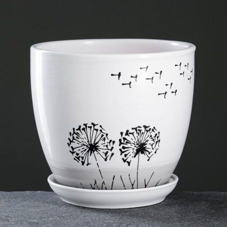 Set of flower pots 4 pcs. Dandelion 0.4 / 1 / 2.5 / 5 l-1