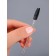 Brushes for eyebrows and eyelashes, set - 50 pcs, 9.5 cm, black/transparent color