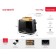Toster Oursson to2112/BL, 930 W, 2 toasts, black color