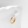Earrings Metal "Bohemia" turn, color gold
