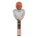 Microphone for karaoke Q5, 3 W, 1800 mAh, Bluetooth, FM, Microsd, Pink