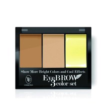 Тени для коррекции бровей с закрепляющим воском TF Eyebrow 3 Color Set, тон 102C блонд