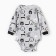 Body with a long sleeve, the color is gray/animals, height 74 cm