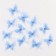 Decor for creativity "Butterfly", three -layer, set of 12 pcs., Size 1 pc. - 5 × 4.5 cm, blue color
