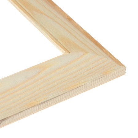 Frame for paintings (mirrors) 40 x 50 cm, profile 37 x 18 mm, emma, unpainted wood (suitable for decoration)-2