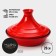Flying pan, cast-iron 28 × 20 cm, enameled coating, red color