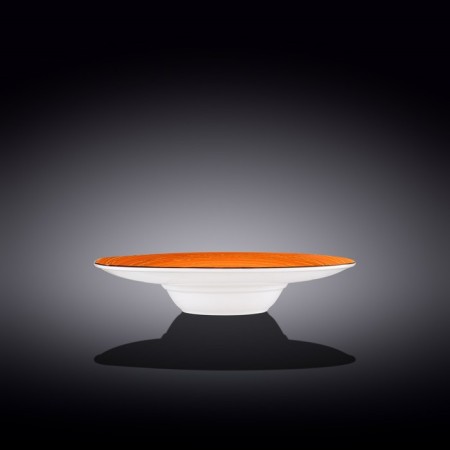 Deep plate Wilmax England Spiral, D = 24 cm, 200 ml, Orange color-1