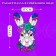 Figure wooden puzzle Fabulous rabbit, size 17x27 cm, 118 parts
