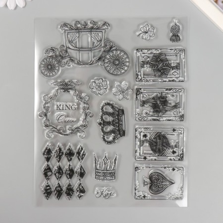 Stamp for creativity Silicon "Royal Pasyans" 17.5x21.5 cm