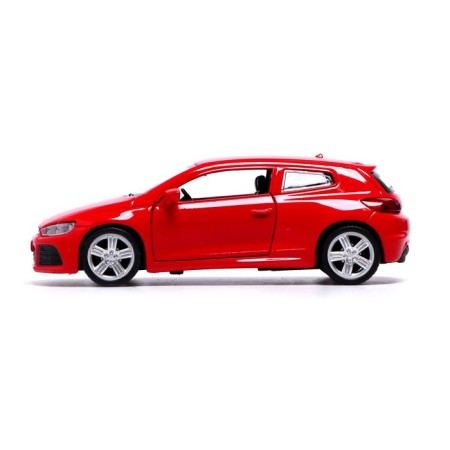 Metal machine Volkswagen Scirocco R1, 1:38, inertia, doors open, red color-1