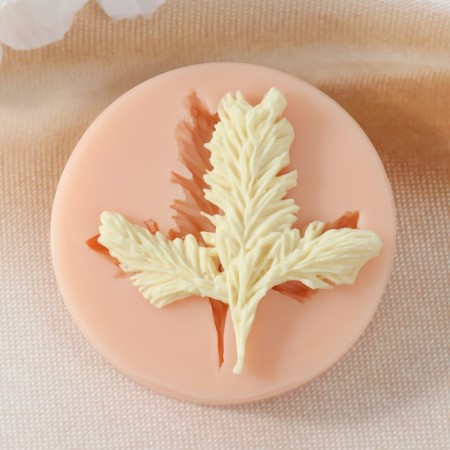 Mold Silicon "Fir branch" 5.3x5.2x0.4 cm