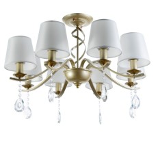 Sapphira chandelier 8he14 40t champagne gold 72x72x40 cm