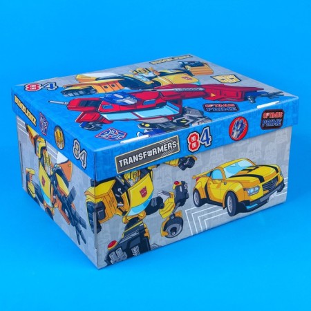 Gift box with a lid, folding, 31x25.5x16 cm, transformers-5