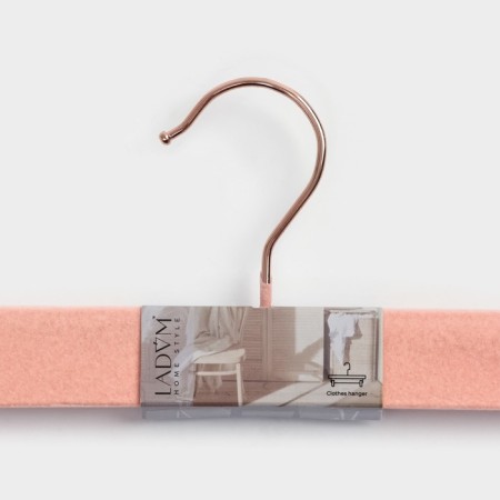 Rose Gold's trousers and skirts, covered with velvet, size 33x3x12 cm-5