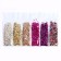 Glass chips for epoxy resin, set of 6 colors, weight 1 color - 5 g