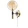 Sconces Citilux "NARDA" CL204310, 15x27 cm, 1x40W, G9, brown color