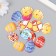 Buttons wood for creativity 2 punctures "Easter testicles" set of 16 pcs 3.1x2.4 cm