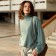 Jumper female minku: casual collection olive color, size 48