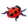 The beetle on the Radio Management "God's ladybug" crawls along the wall