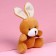Soft toy "You are like the first date", Bunny, Mix color