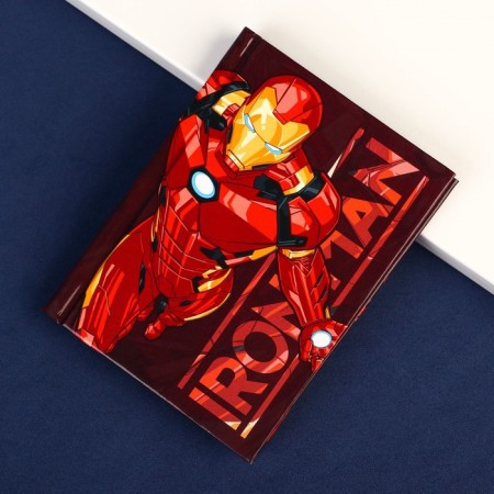 Notepad A7 "Iron Man", 64 sheets, in a solid cover, Avengers-5