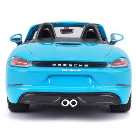 BBURAGO Porsche 718 BOXSTER, DIE-CAST, 1:24, Blue color, opening doors-3