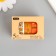 Adhesive tape paper "Orange mood" width 1 cm winding 2 m set 5 pcs