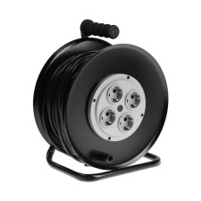 An extension cord 50 m, 16 A, 250 V, IP20, PVS 3x2.5, frame metal