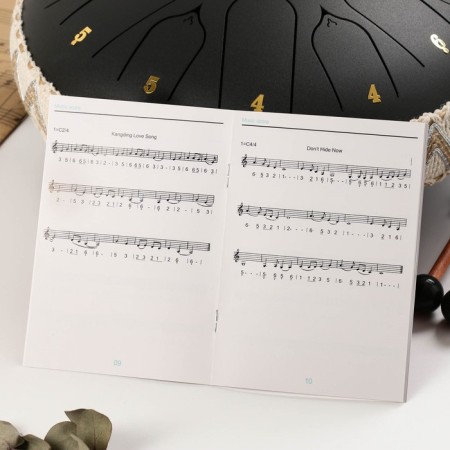Musical instrument Glucophone Music Life, Black, 15 petals, 33 cm-5
