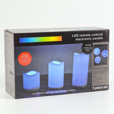 The candle LED "Troika", with a remote control, a set of 3 pcs.-5