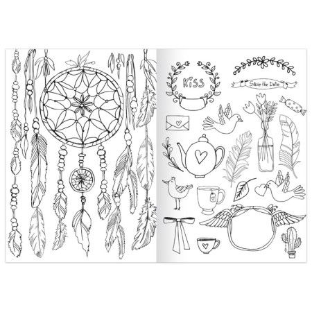 Set of coloring “Funny drawings”, 8 pcs. 12 pp., A5-7