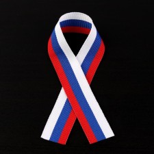 Лента репсовая «Триколор», 24 мм, 30 ± 1 см