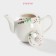 Kettle of porcelain tender "lavender", 800 ml, white color