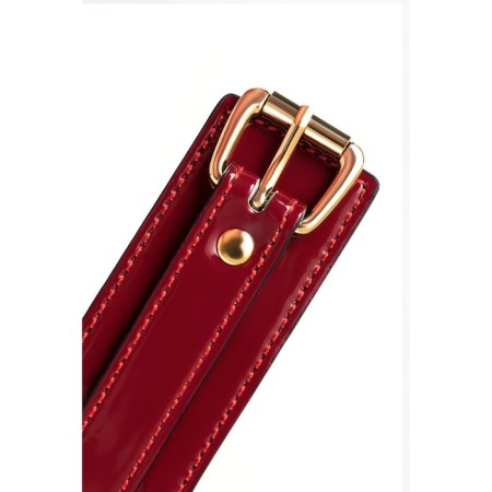 Collar Toyfa Theatre, PU Skin, 41 cm, red color-4